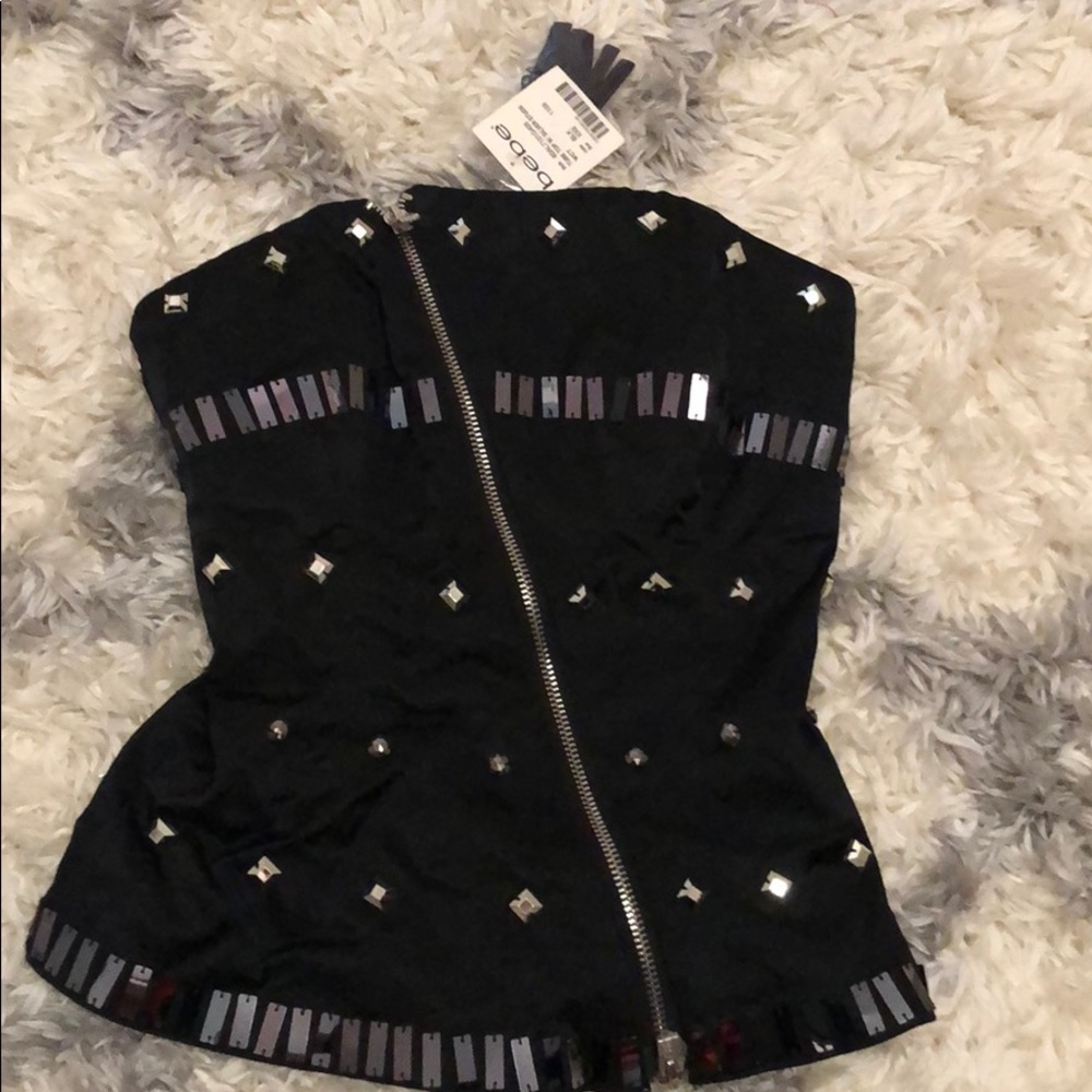Studded Bebe tube top